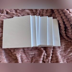NWT White Canvas -6ct